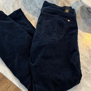 AG Dark Blue Corduroy Jeans
